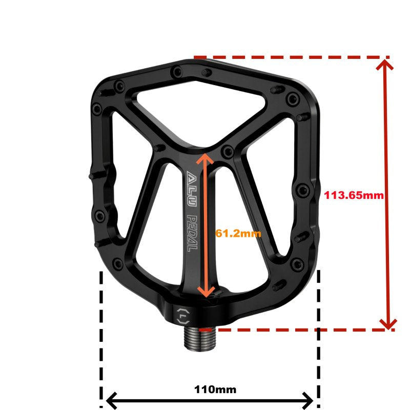 Lewis Aluminum Pedals Ridge